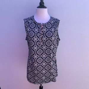 CHARTER CLUB Sleeveless Paisley Top Size 0X